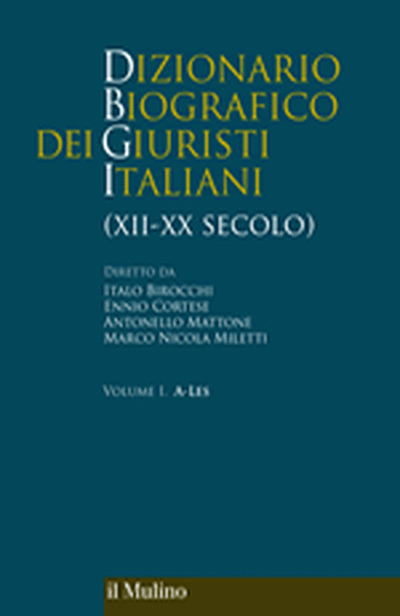 Cover Dizionario biografico dei giuristi italiani (XII-XX secolo)                                                                                                                   
